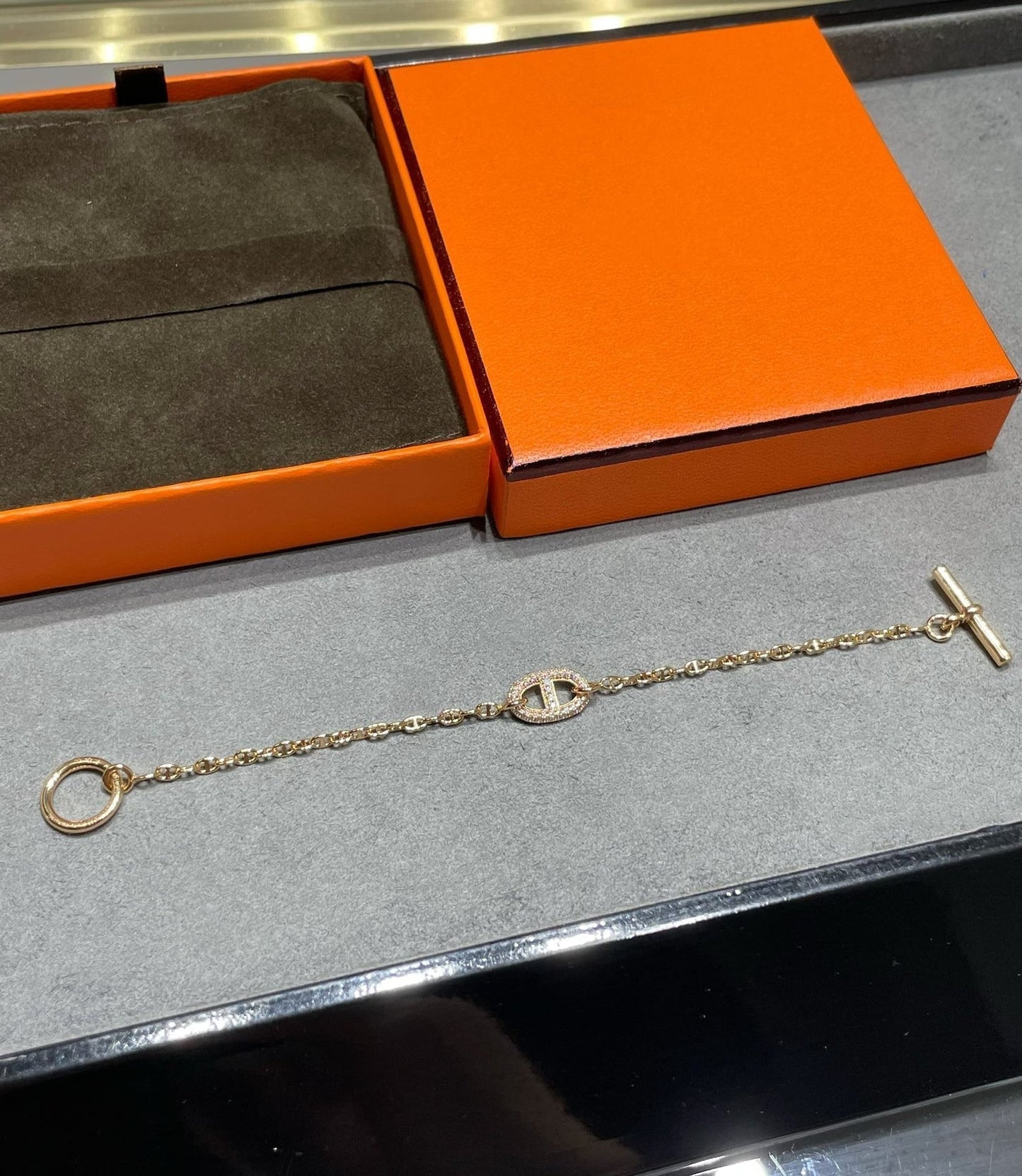 CHAINE ECHAPPEE DIAMOND LINK BRACELET