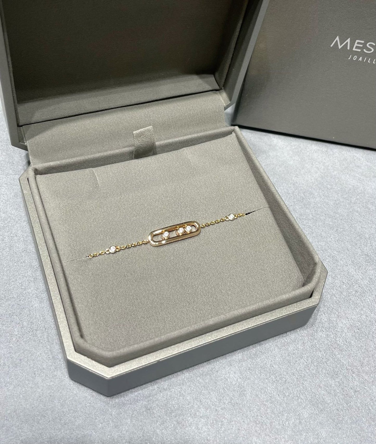 BABY MOVE PINK GOLD DIAMOND BRACELET