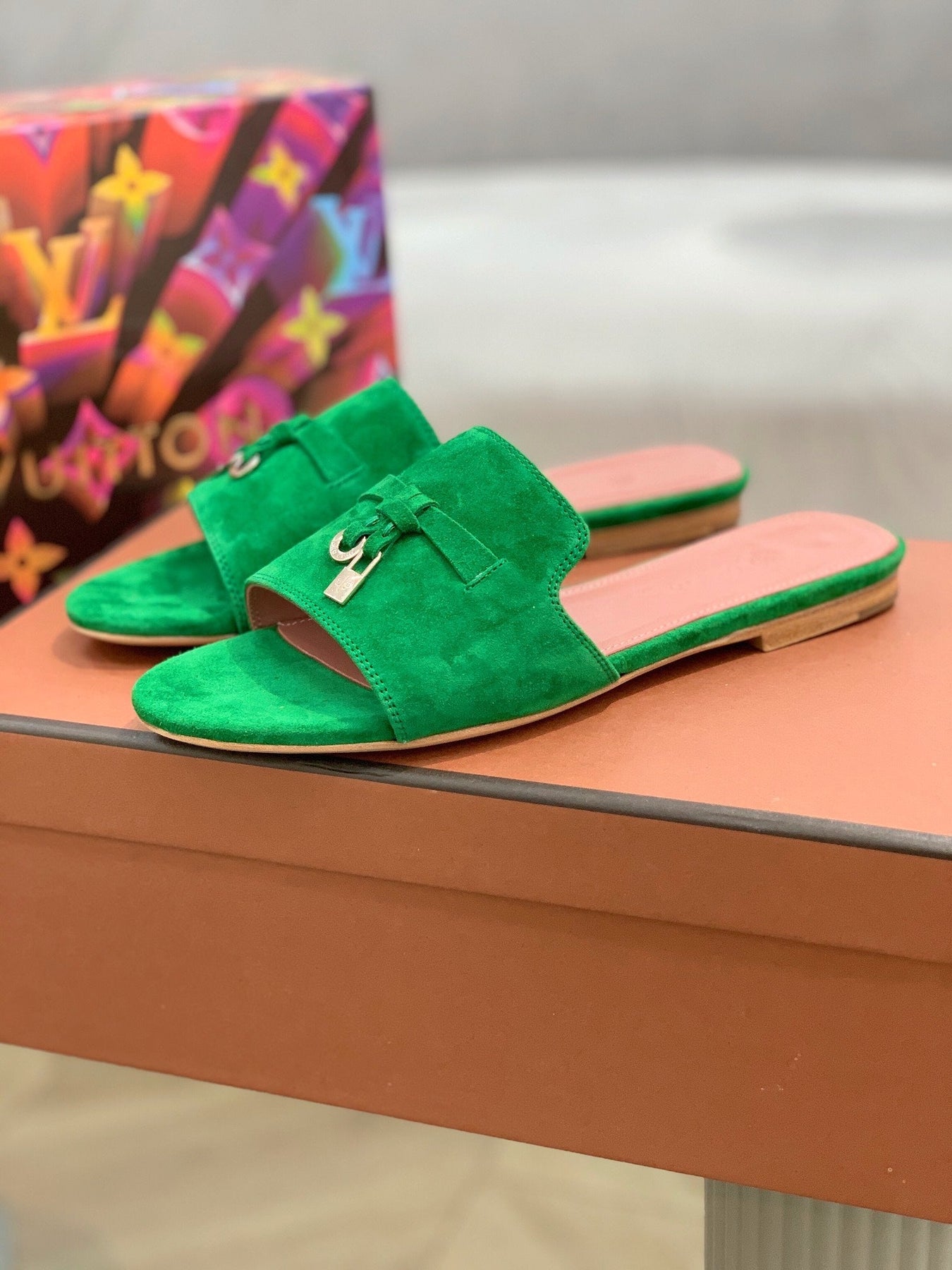 LP SUMMER CHARMS SANDALS EMERALD SUEDE