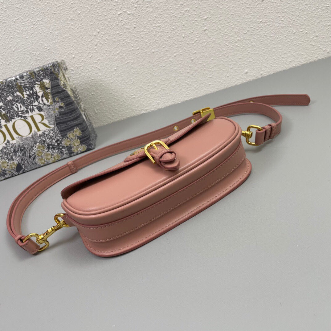MINI BOBBY EAST-WEST 20 BAG IN ROSE PINK CALFSKIN