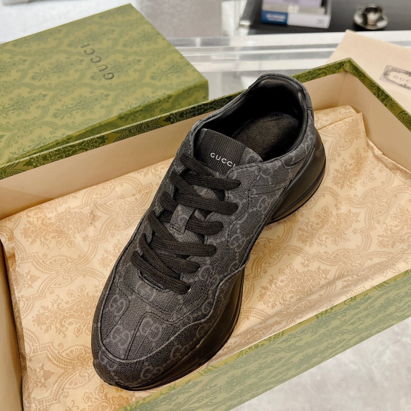 GG 100 RHYTON SNEAKER Ink Black