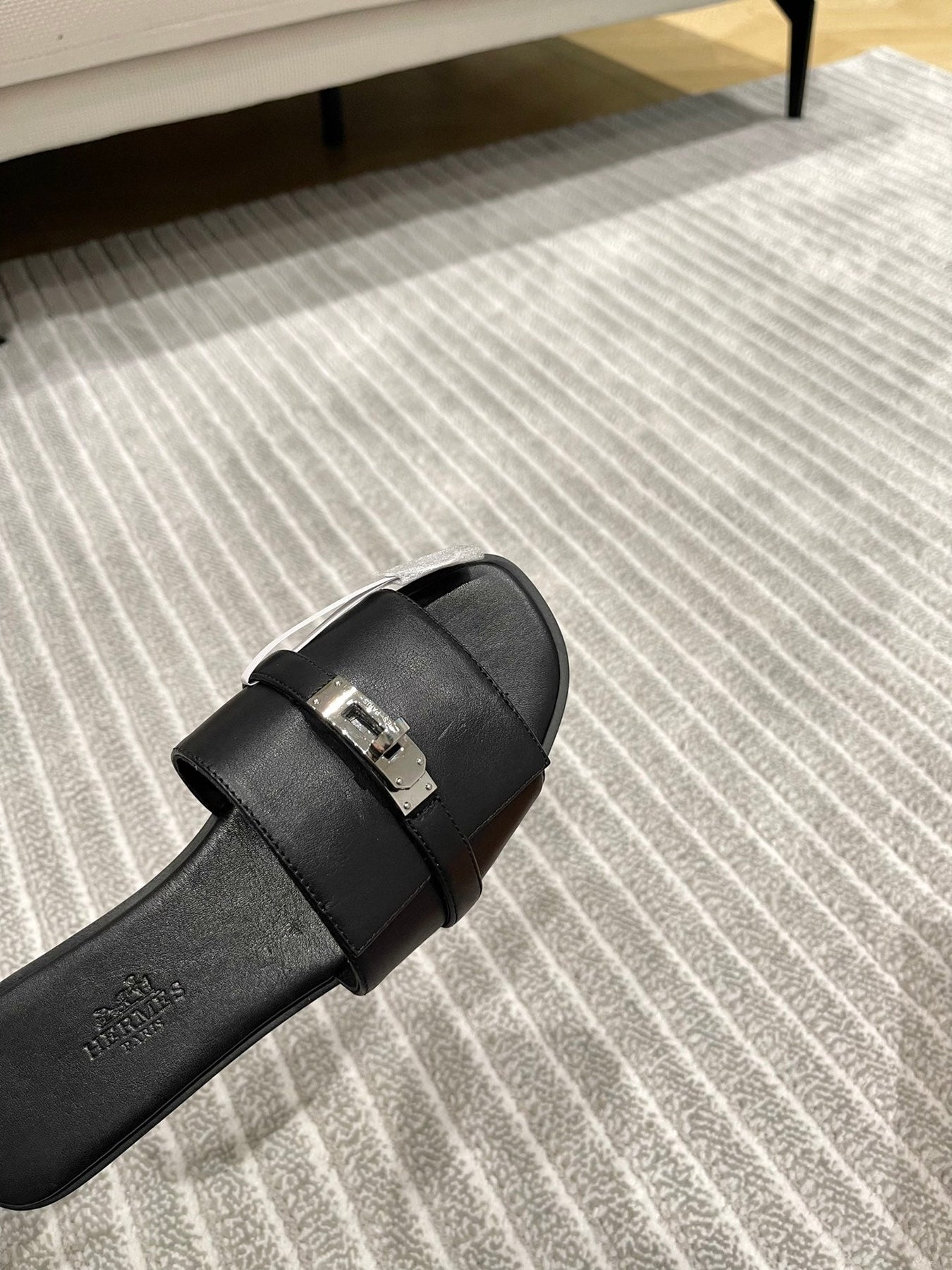 GABRIEL SANDAL BLACK CALFSKIN