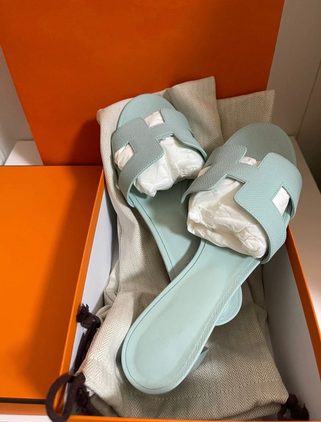 Oasis Sandal Epsom Calfskin Tiffa