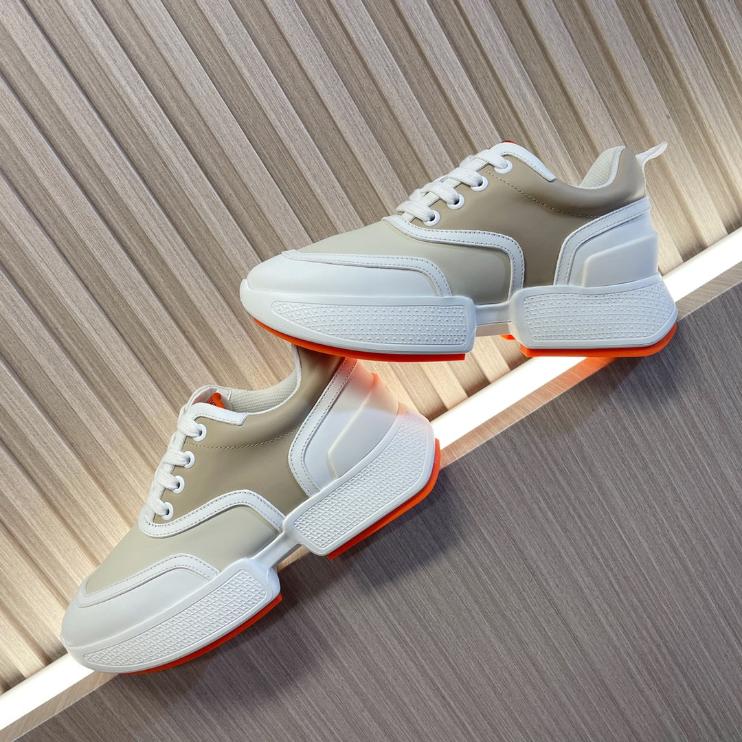 GIGA SNEAKER BEIGE MIX WHITE CALFSKIN