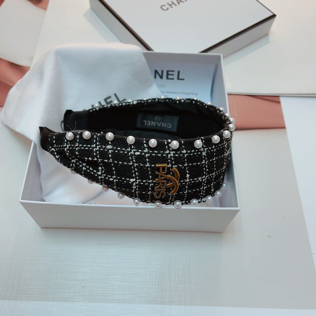 BLACK TWEED HAIRBAND 875865