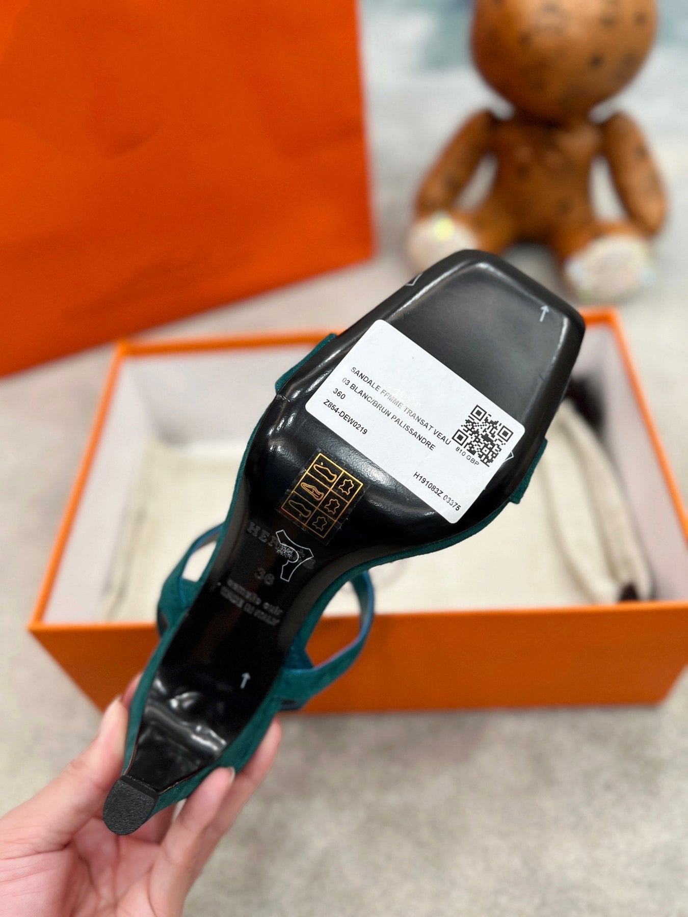 Glamour 75 Sandal Ocean Blue Suede