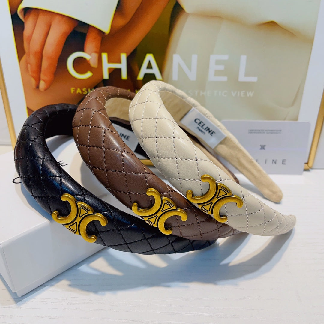 BLACK LAMBSKIN HAIRBAND 925628