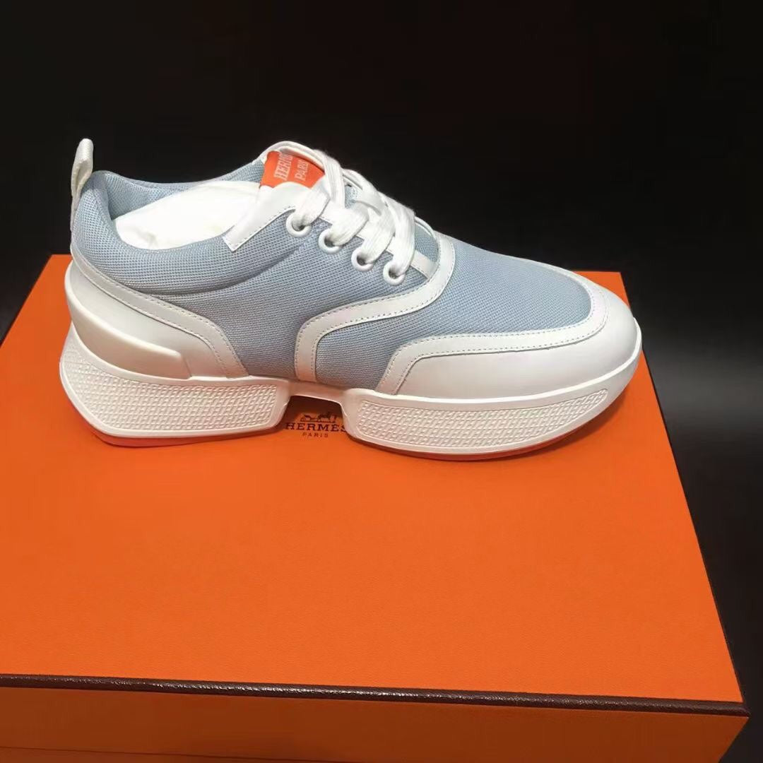 GIGA SNEAKER BRIGHT GRAY MIX WHITE CALFSKIN