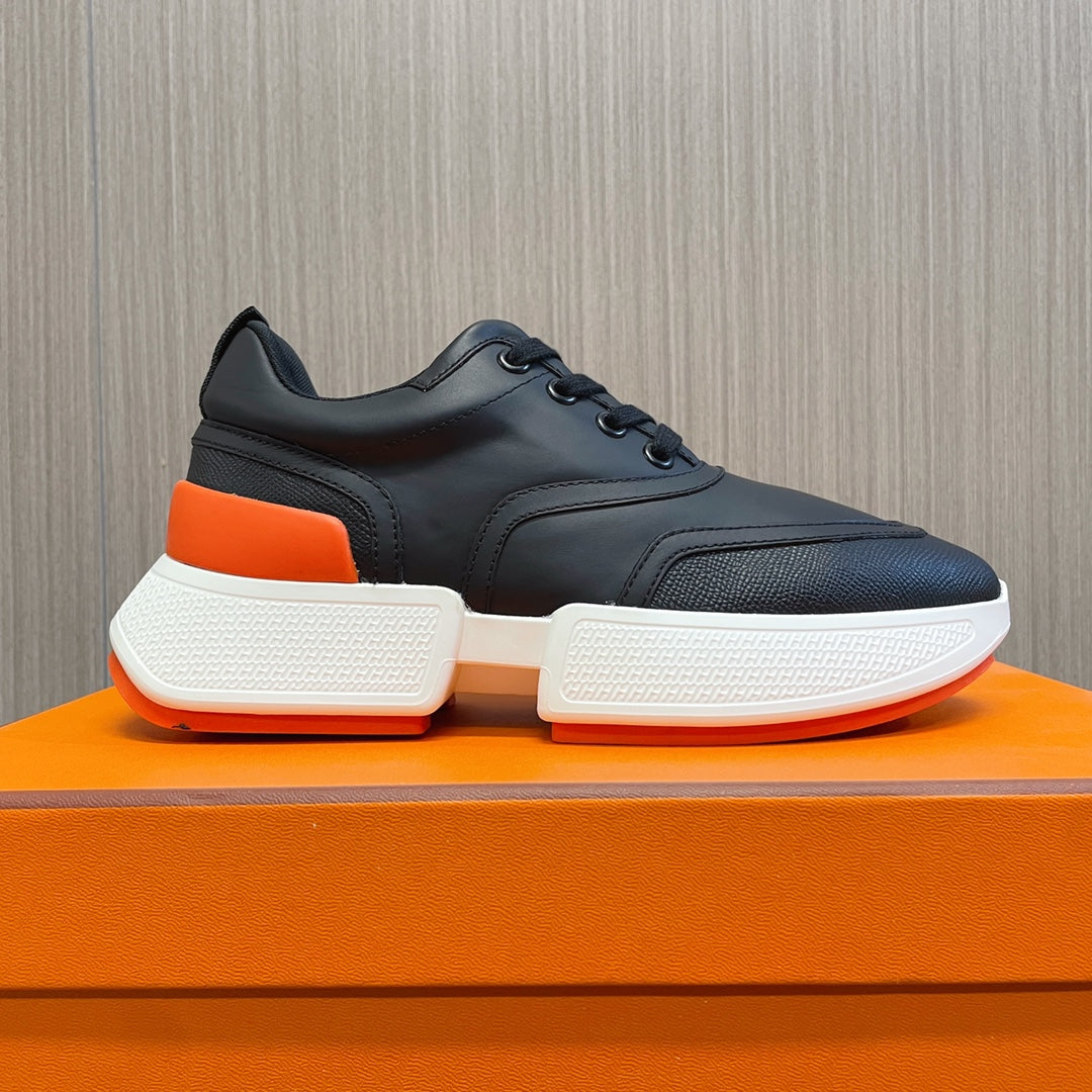 GIGA SNEAKER GLOSSY BLACK CALFSKIN