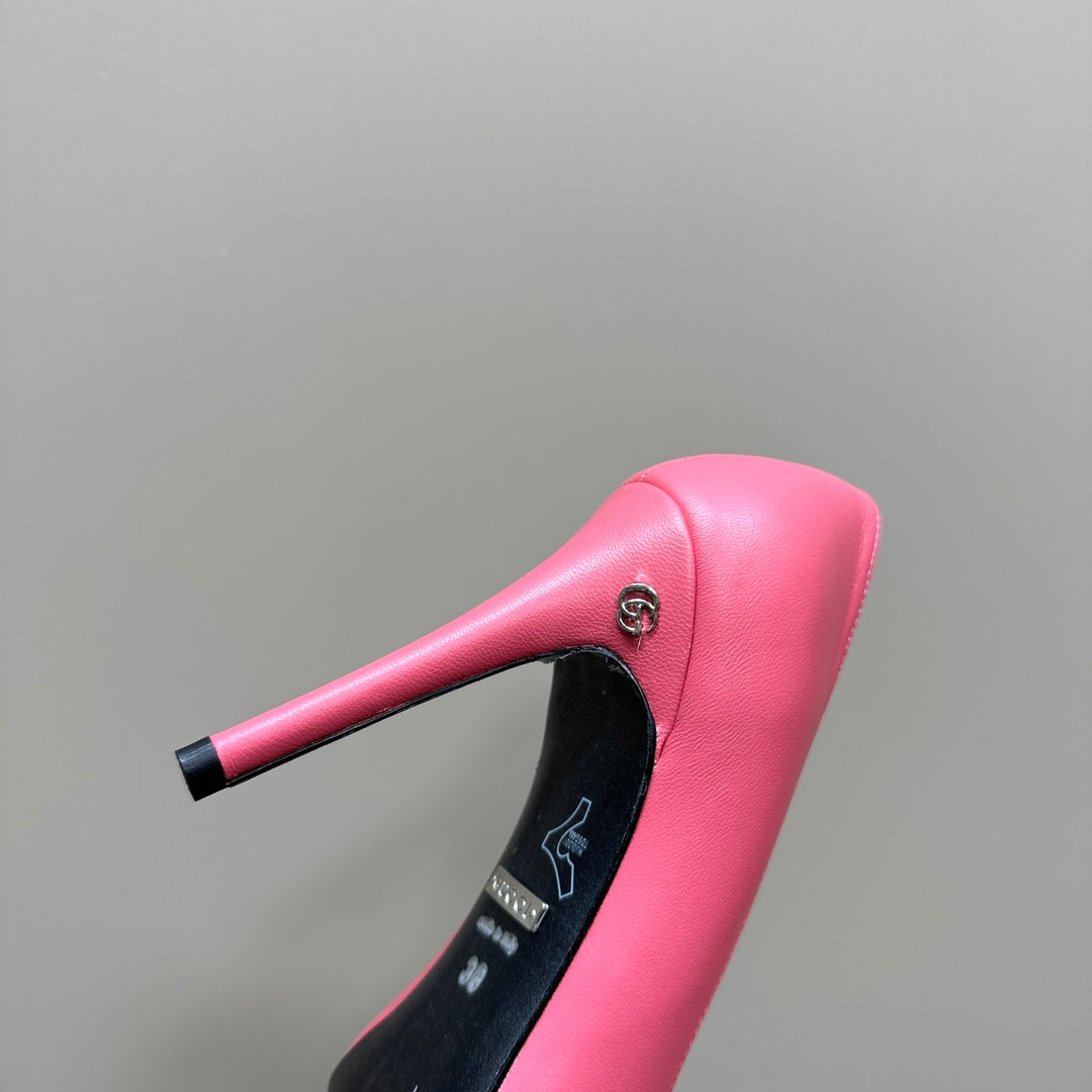 GG 105 BASIC HIGH HEEL HOT PINK LAMBSKIN