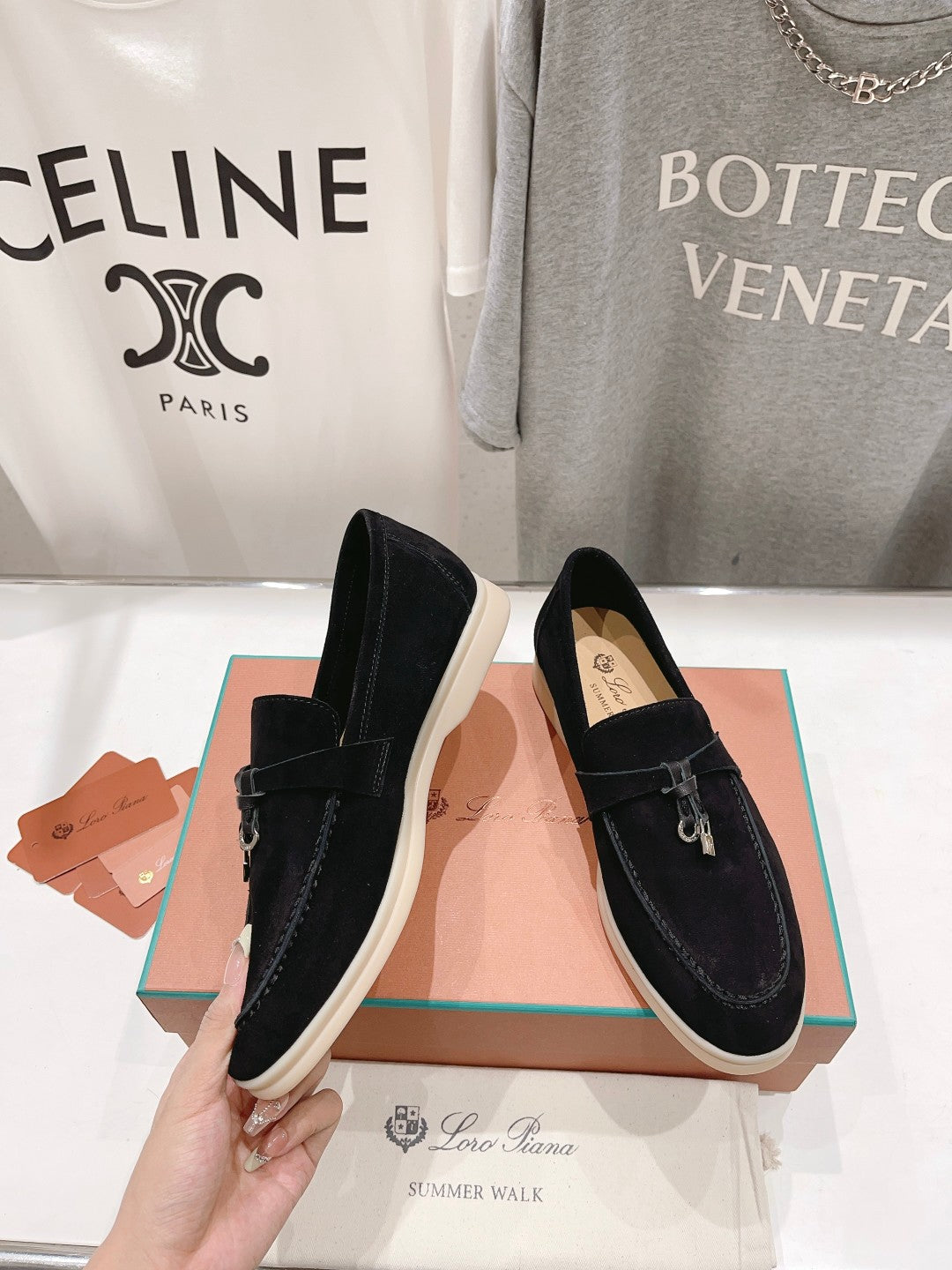 LP SUMMER CHARMS WALK LOAFERS BLACK SUEDE