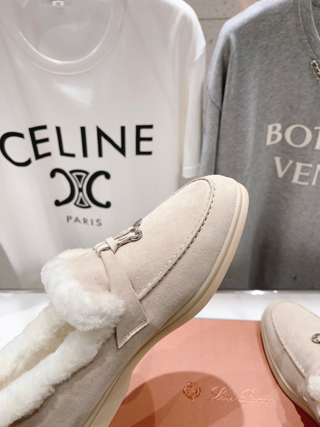 LP SUMMER CHARMS WALK LOAFERS CREAMY WHITE FLEECE
