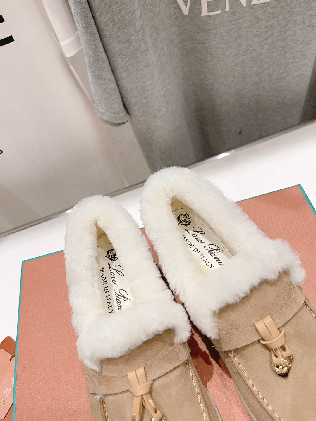 LP SUMMER CHARMS WALK LOAFERS CAMEL FLEECE