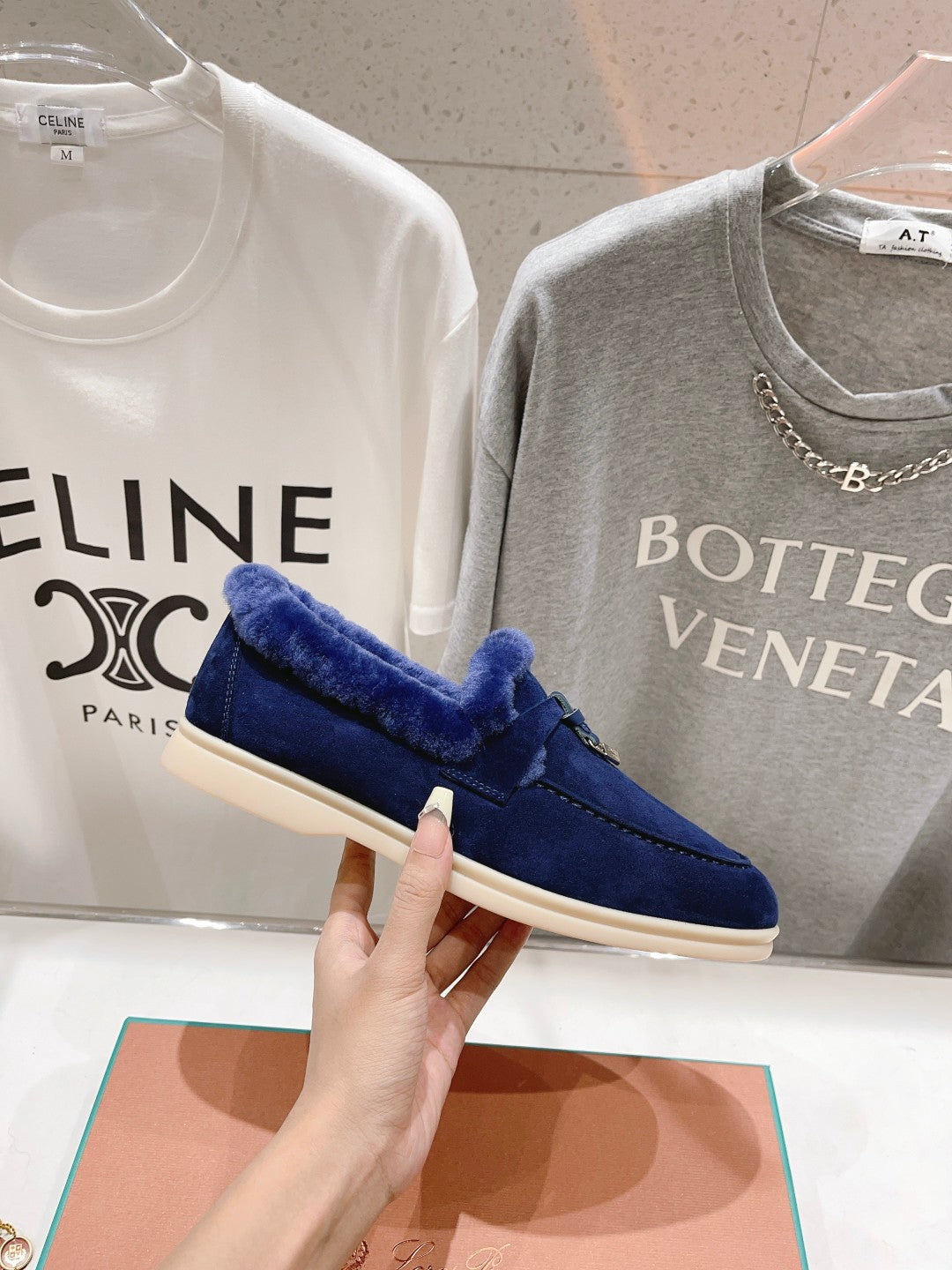 LP SUMMER CHARMS WALK LOAFERS NAVY FLEECE