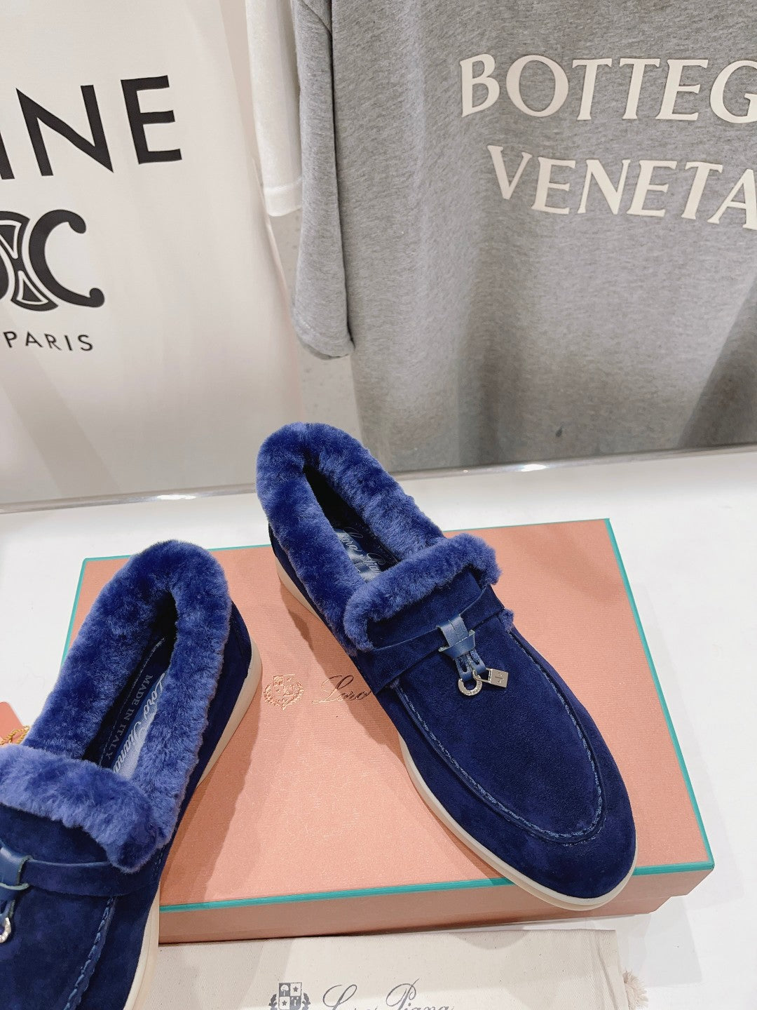 LP SUMMER CHARMS WALK LOAFERS NAVY FLEECE