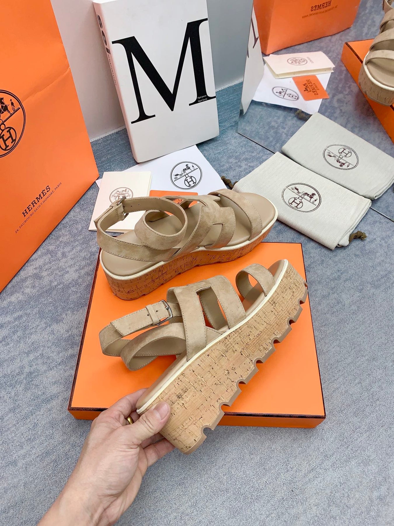 HAVANE 30 SANDAL IN TORTILLA BROWN SUEDE