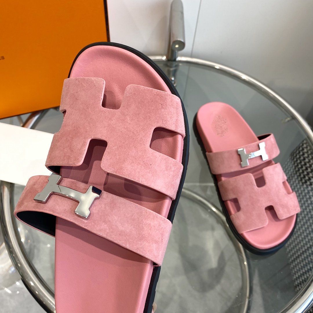 Chypre Sandal Pink Suede