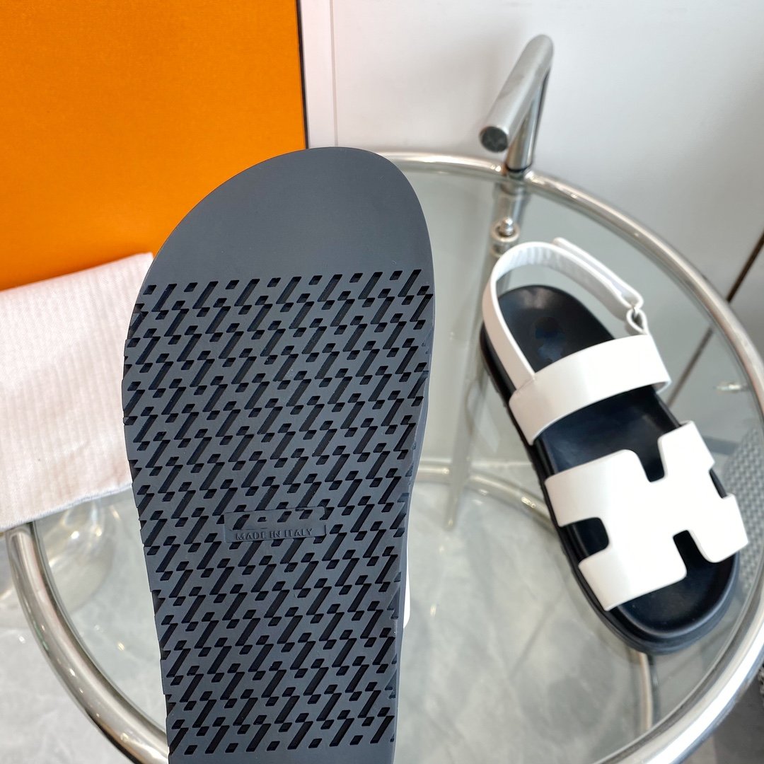 Genius Sandal White Leather