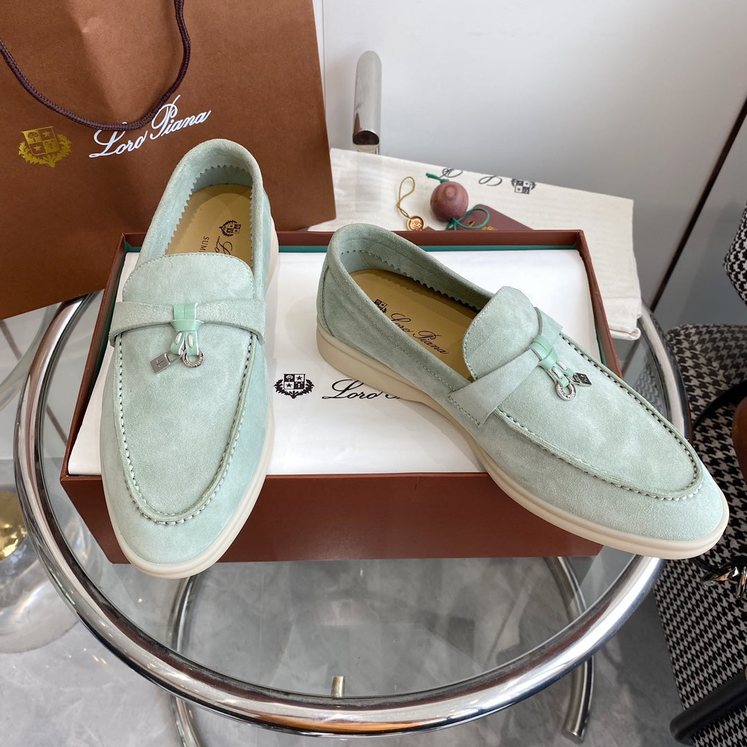 LP SUMMER CHARMS WALK LOAFERS LIGHT BLUE SUEDE