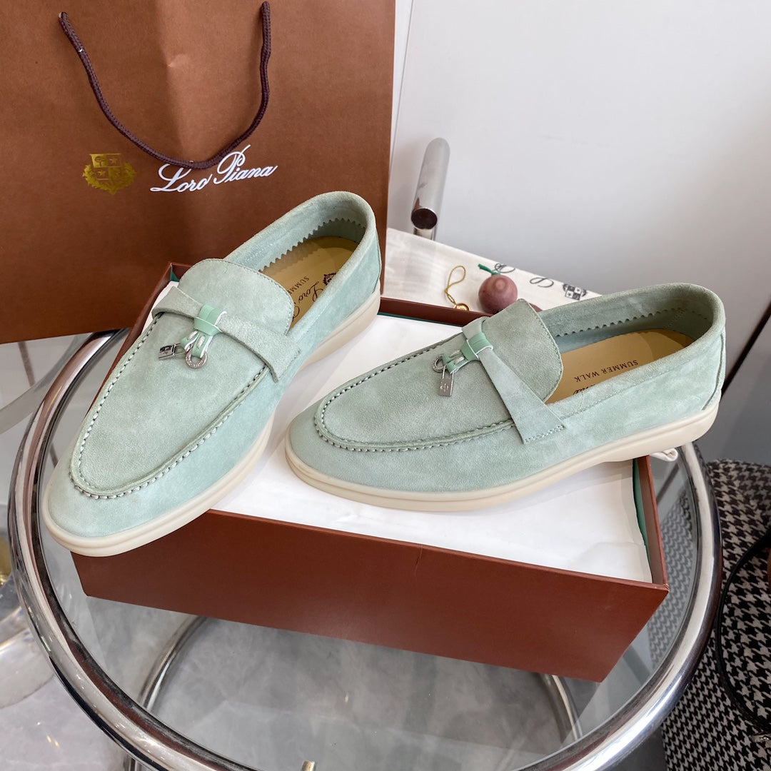 LP SUMMER CHARMS WALK LOAFERS LIGHT BLUE SUEDE