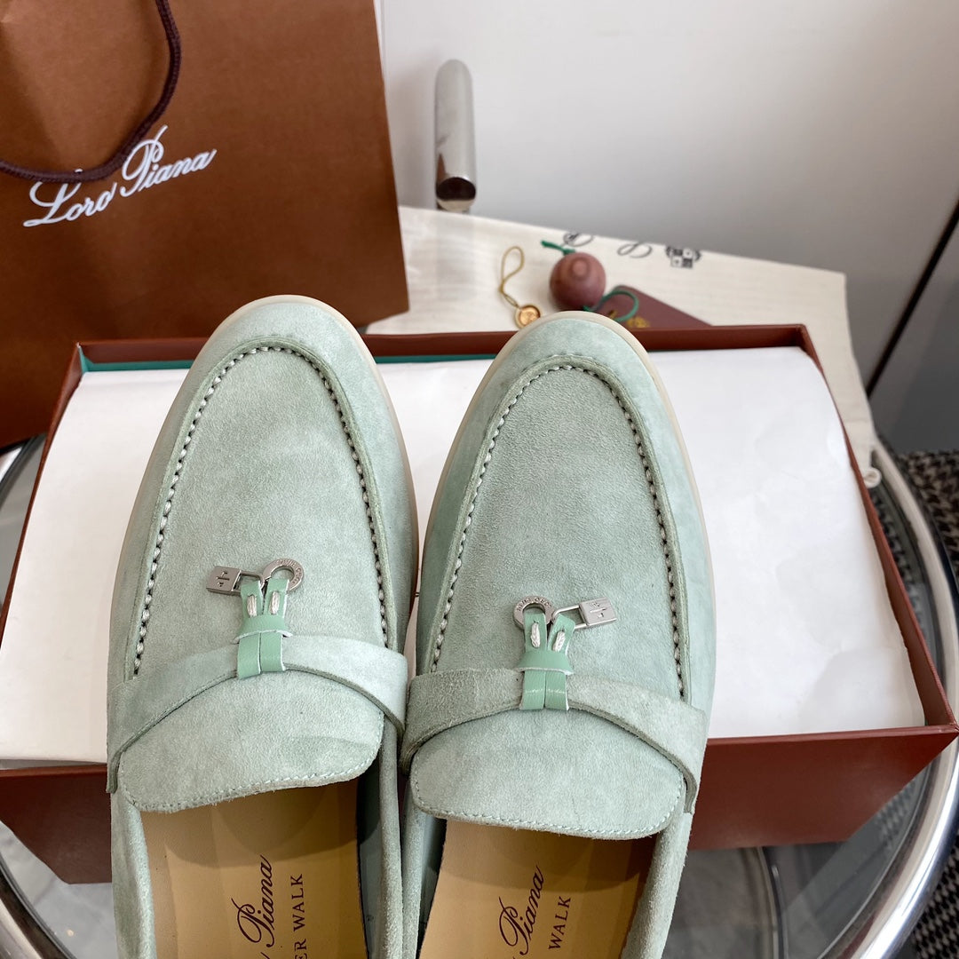 LP SUMMER CHARMS WALK LOAFERS LIGHT BLUE SUEDE