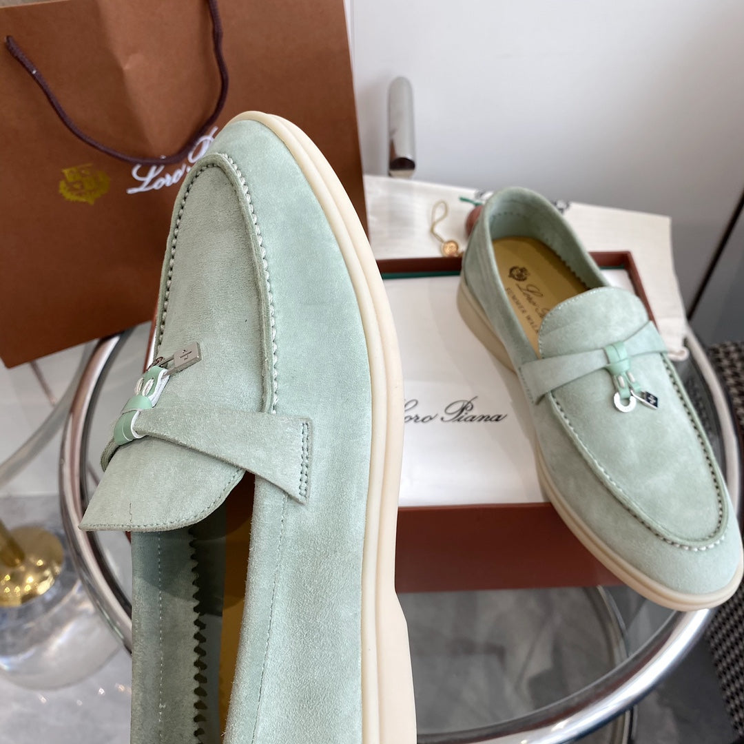 LP SUMMER CHARMS WALK LOAFERS LIGHT BLUE SUEDE