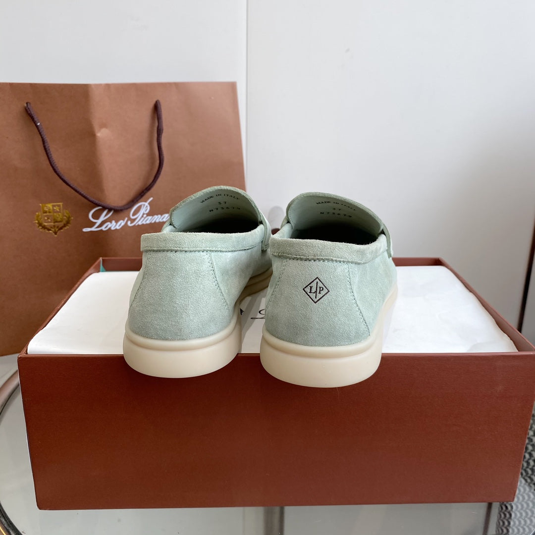 LP SUMMER CHARMS WALK LOAFERS LIGHT BLUE SUEDE