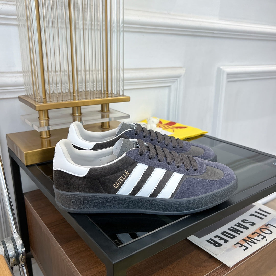 GG & ADIDAS GAZELLE SNEAKER BLACK VELVET