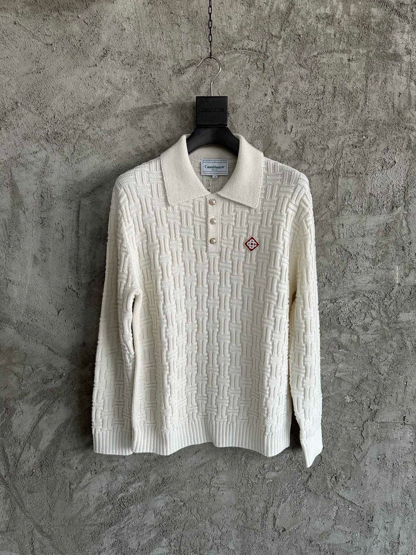 Casablance Long Sleeve Polo
