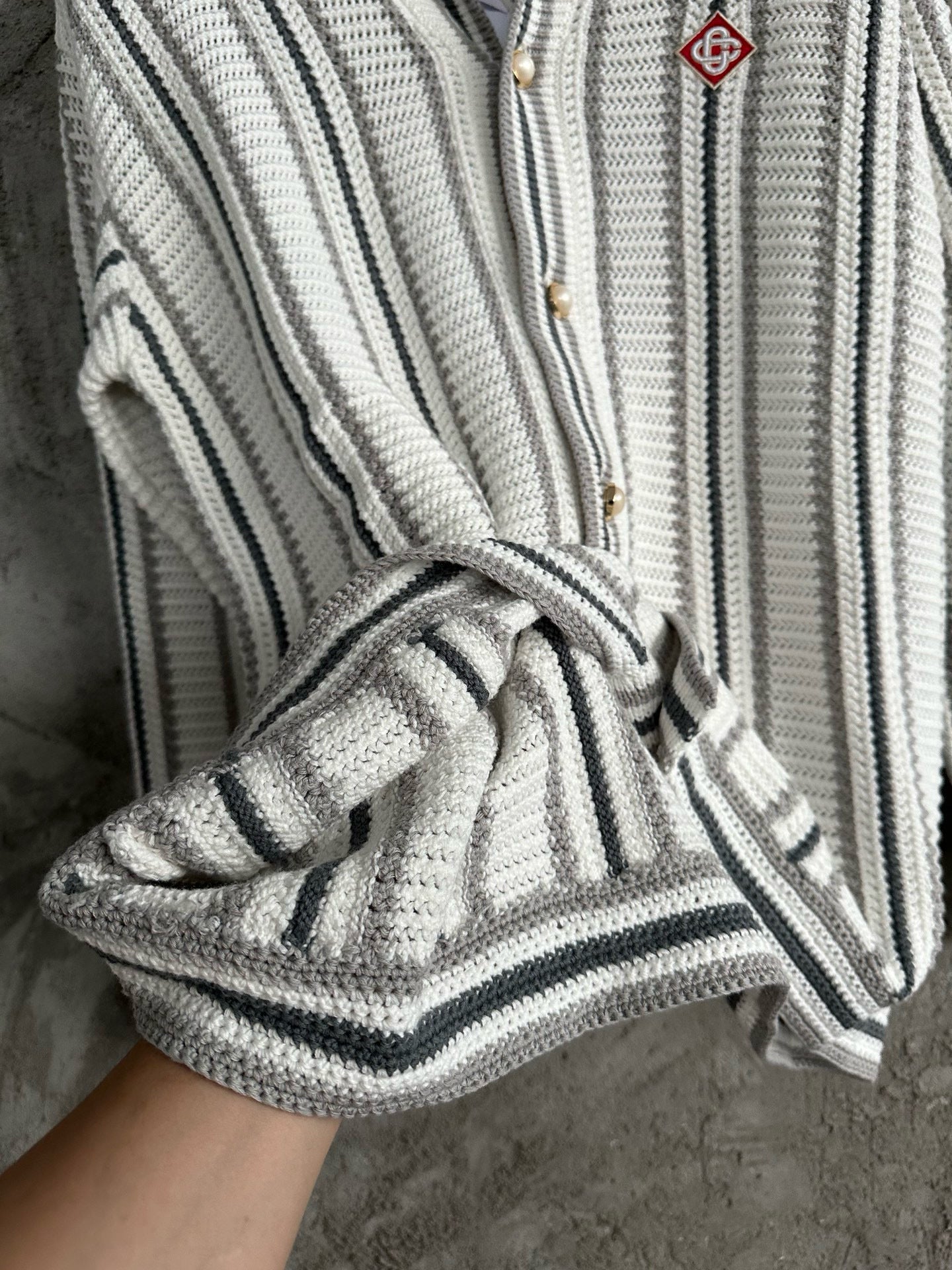 Casablance Long Sleeve Polo