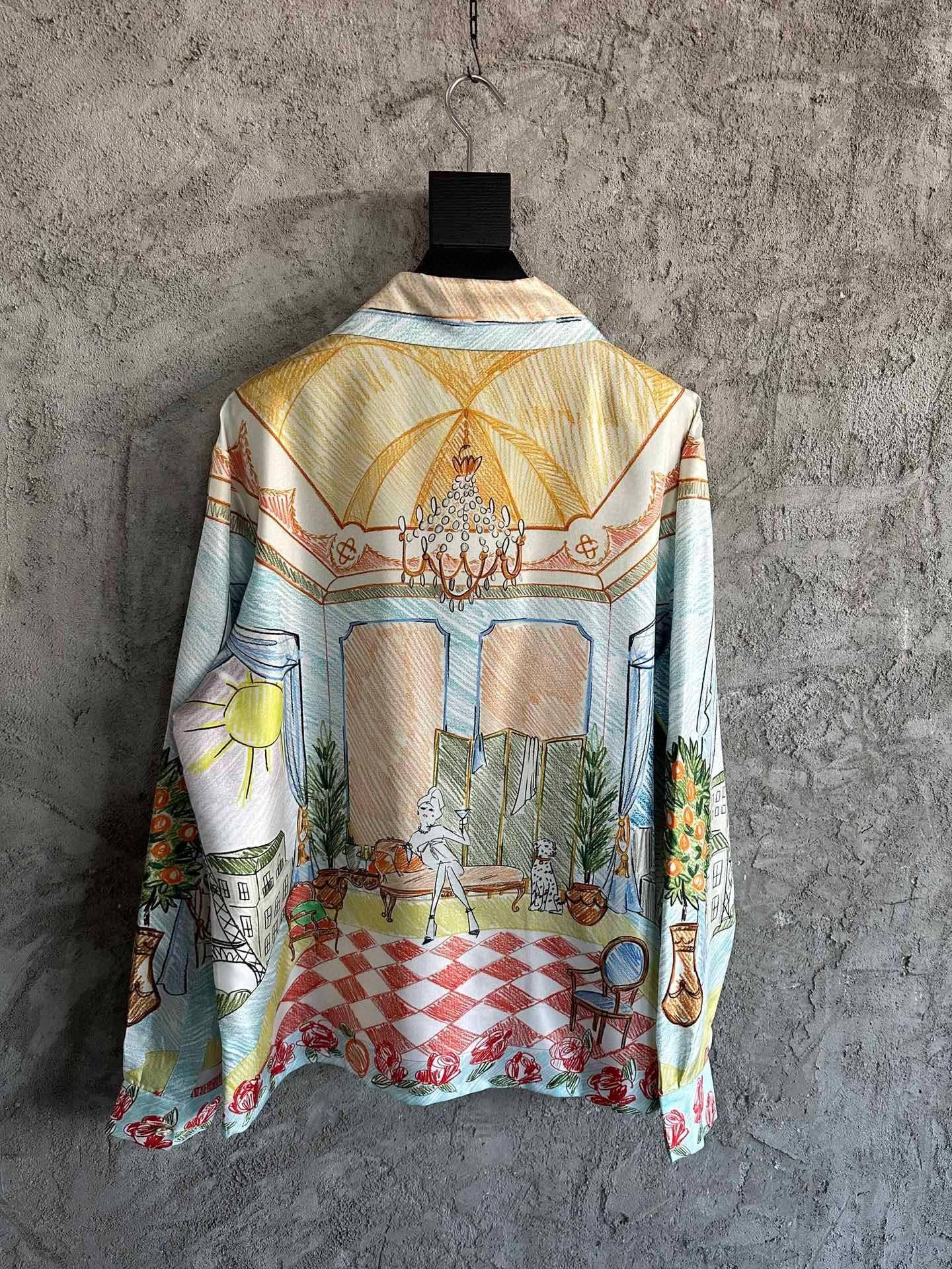 Casablance Long Sleeve Polo