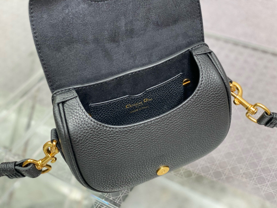 MINI DIOR BOBBY BAG 18 CM IN BLACK CALFSKIN