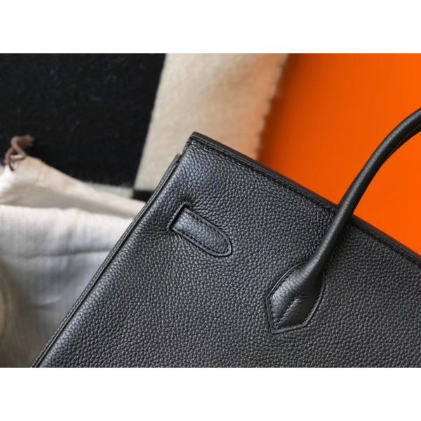 HERM Birkin 30cm Bag In Black Togo Leather PHW