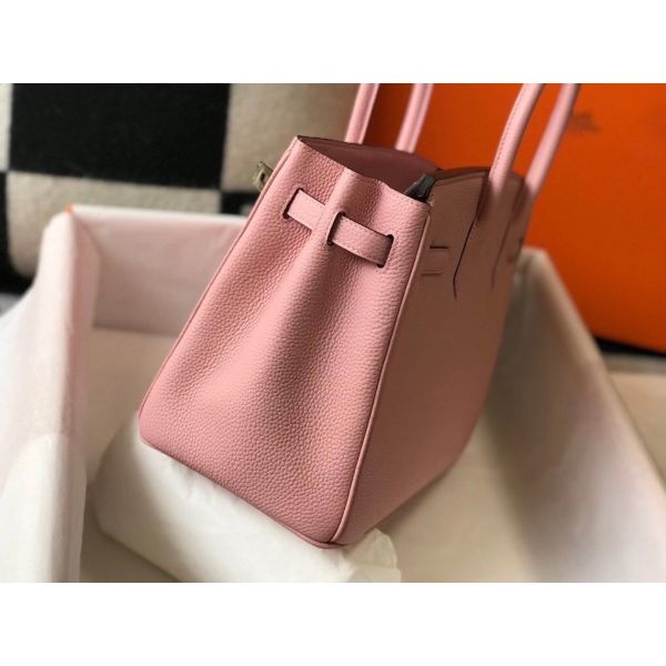 HERM Birkin 35cm Bag In Pink Clemence Leather GHW