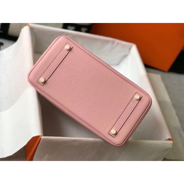 HERM Birkin 35cm Bag In Pink Clemence Leather GHW