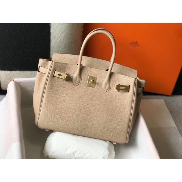 HERM Birkin 35cm Bag In Trench Clemence Leather GHW