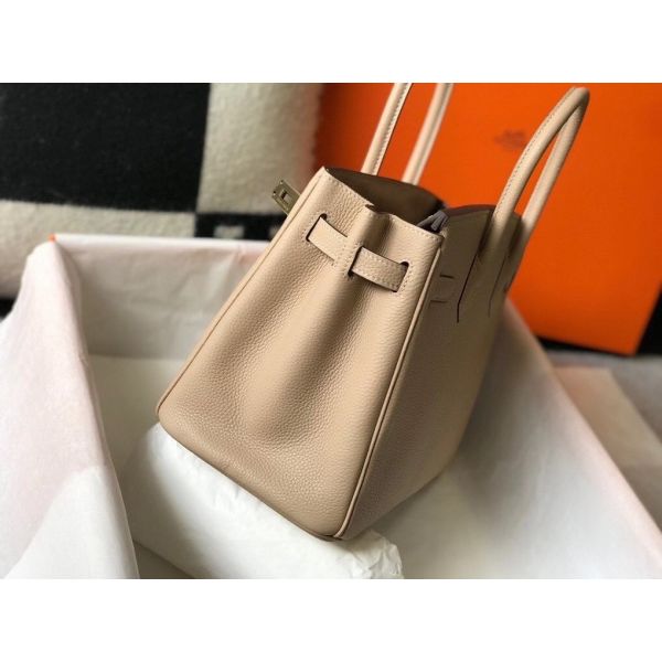 HERM Birkin 35cm Bag In Trench Clemence Leather GHW