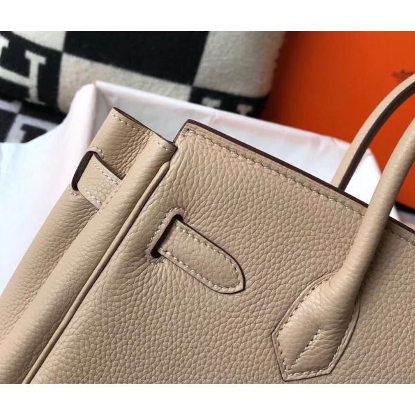 HERM Birkin 35cm Bag In Trench Clemence Leather GHW
