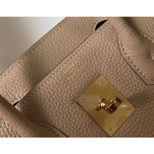 HERM Birkin 35cm Bag In Trench Clemence Leather GHW