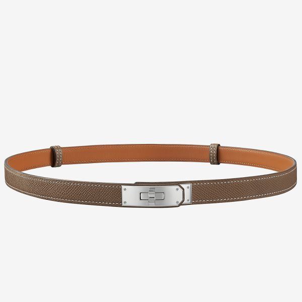 HERM Kelly 18 Belt In Taupe Epsom Leather