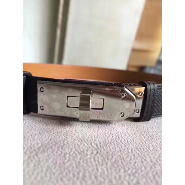HERM Kelly 18 Belt In Black Epsom Leather