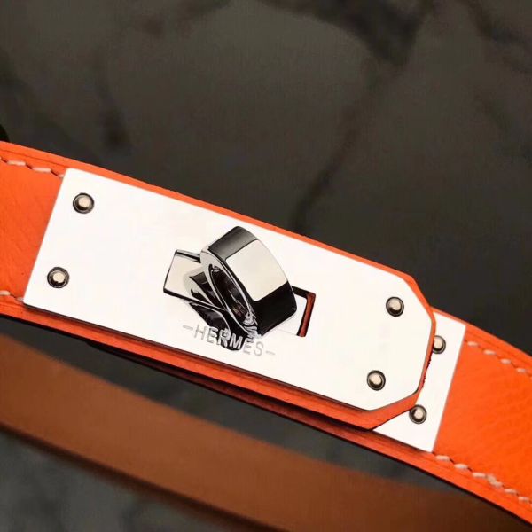 HERM Kelly 18 Belt In Orange Epsom Leather