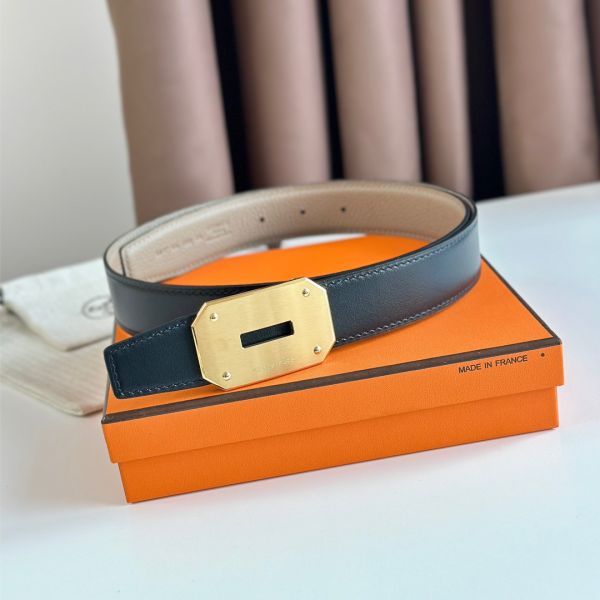 HERM Neo Reversible Belt 32MM in Trench Clemence Leather