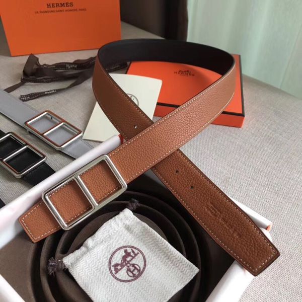 HERM Officier Belt Buckle & Brown 38MM Strap