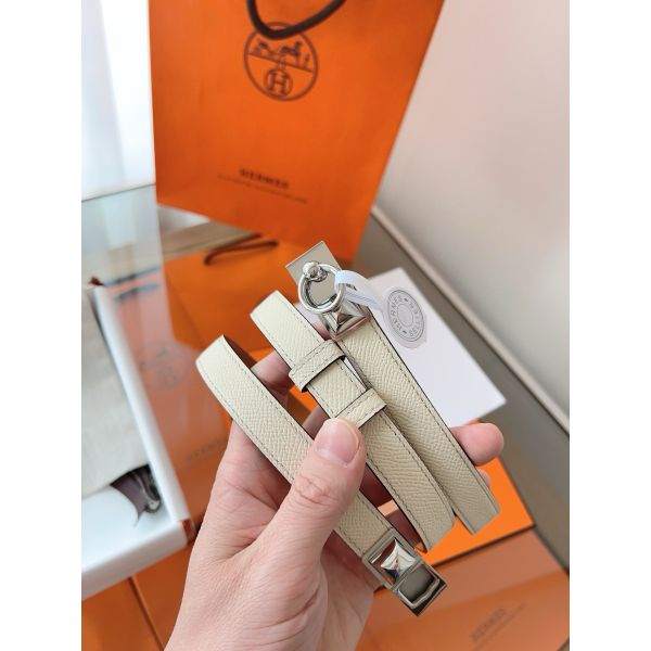 HERM Rivale 18 Belt in Craie Epsom Calfskin