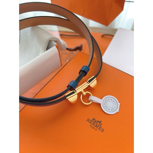 HERM Rivale 18 Belt in Blue Epsom Calfskin