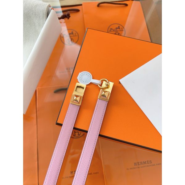 HERM Rivale 18 Belt in Mauve Sylvestre Epsom Calfskin