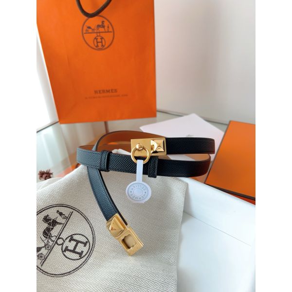 HERM Rivale 18 Belt in Black Epsom Calfskin