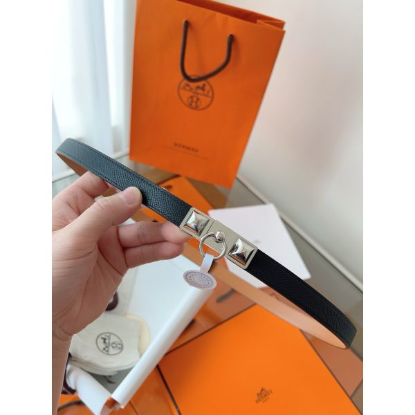 HERM Rivale 18 Belt in Black Epsom Calfskin