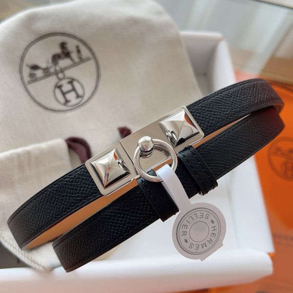 HERM Rivale 18 Belt in Black Epsom Calfskin